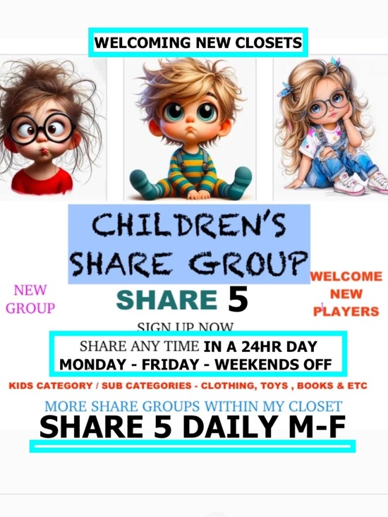YES IT'S AVAILABLE Other - KIDS SHARE GROUP _ Open To New Players MON-FRI KIDS SHARES